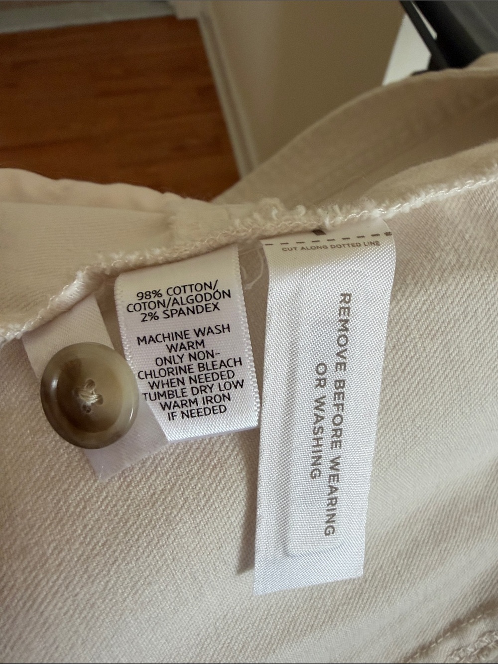 LOFT Cream Collarless Blazer Jacket - Picture 3 of 6